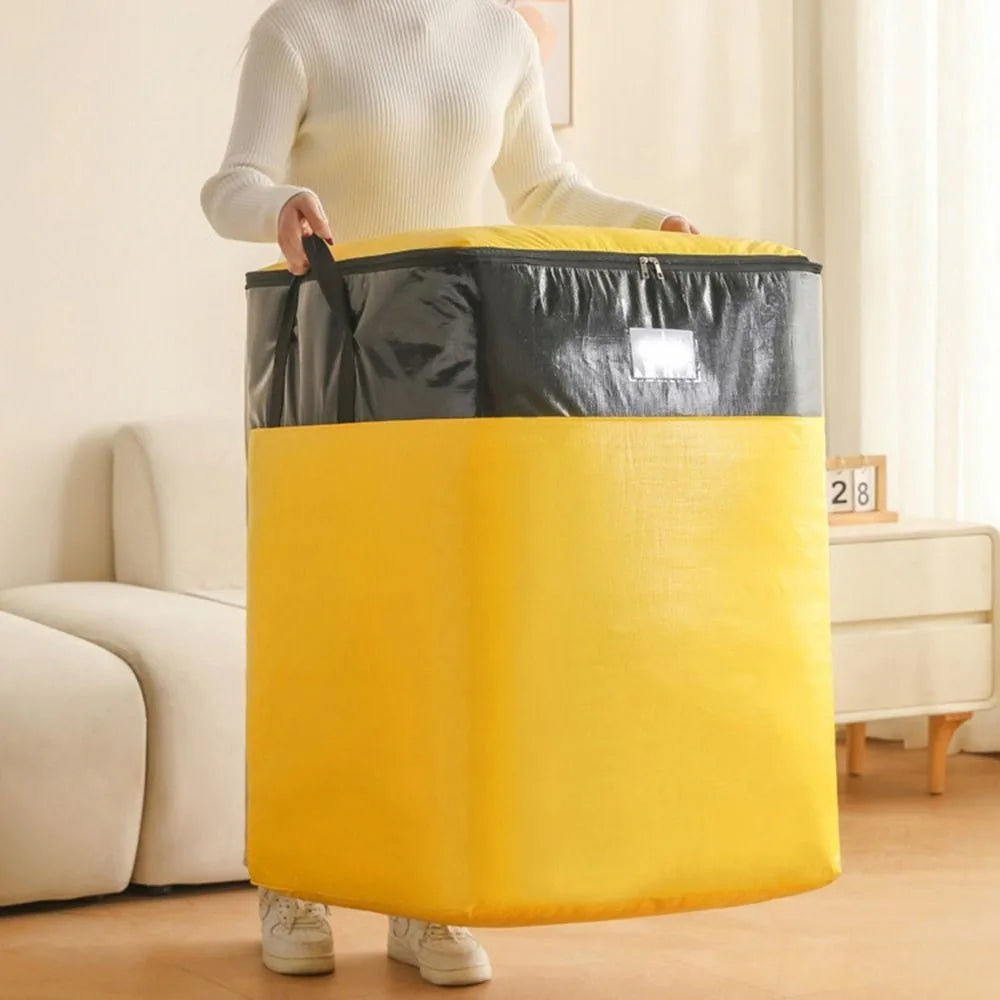 Large Capacity Moving Package Bag Multifunctional Durable Luggage Packing Bag Waterproof Dustproof Clothes Quilt Storage Bag