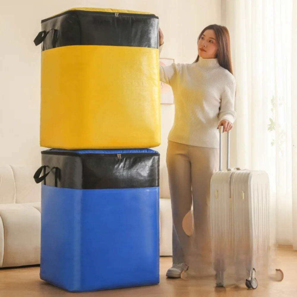 Large Capacity Moving Package Bag Multifunctional Durable Luggage Packing Bag Waterproof Dustproof Clothes Quilt Storage Bag